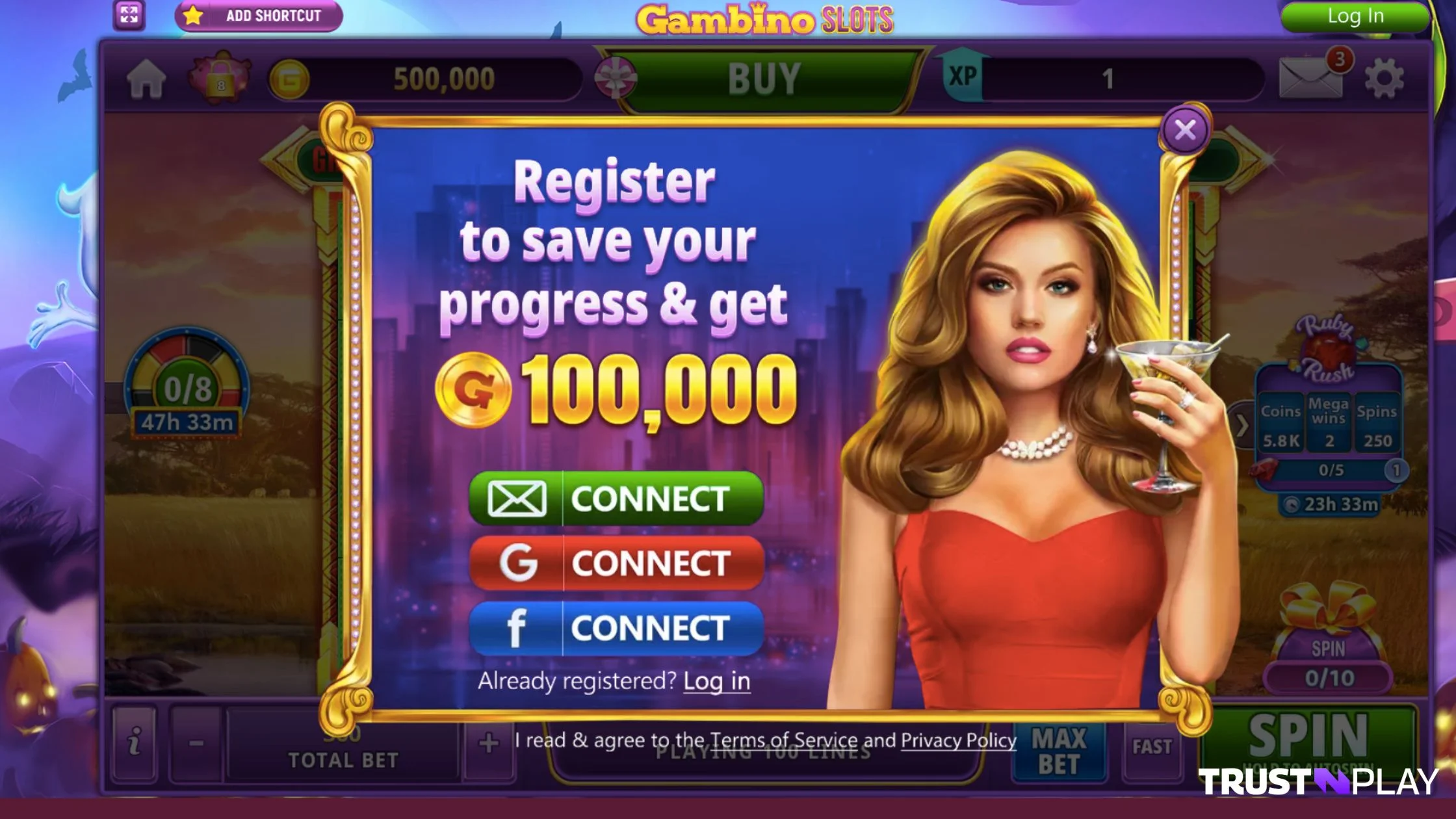 Gambino Slots Casino review Sign up process & bonus