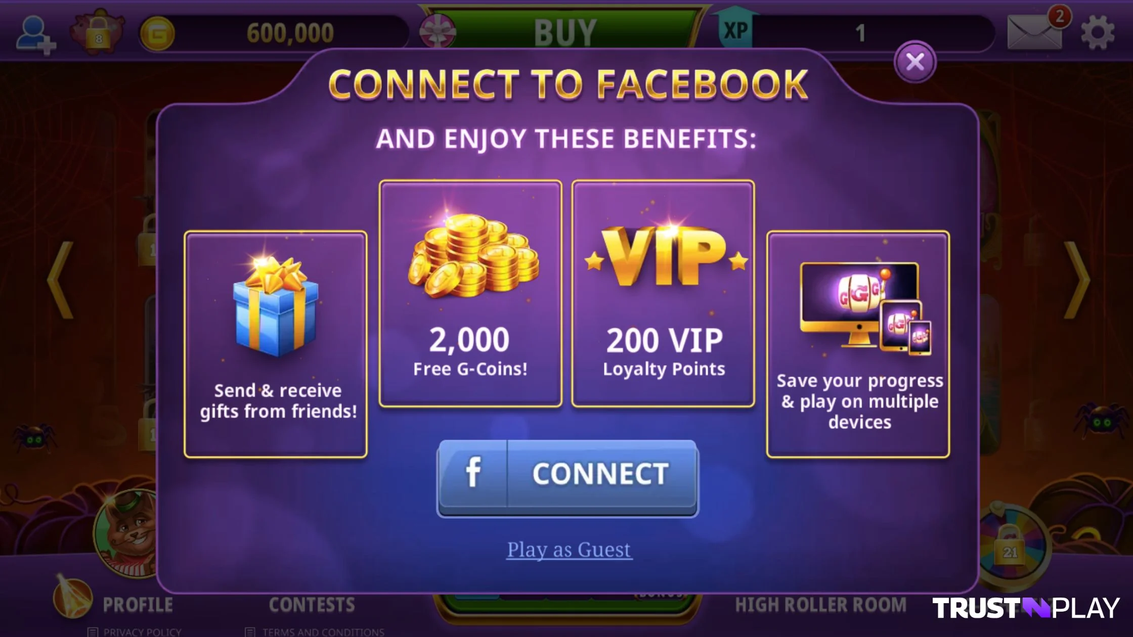 Gambino Slots Casino review Free Coins for friends on Facebook