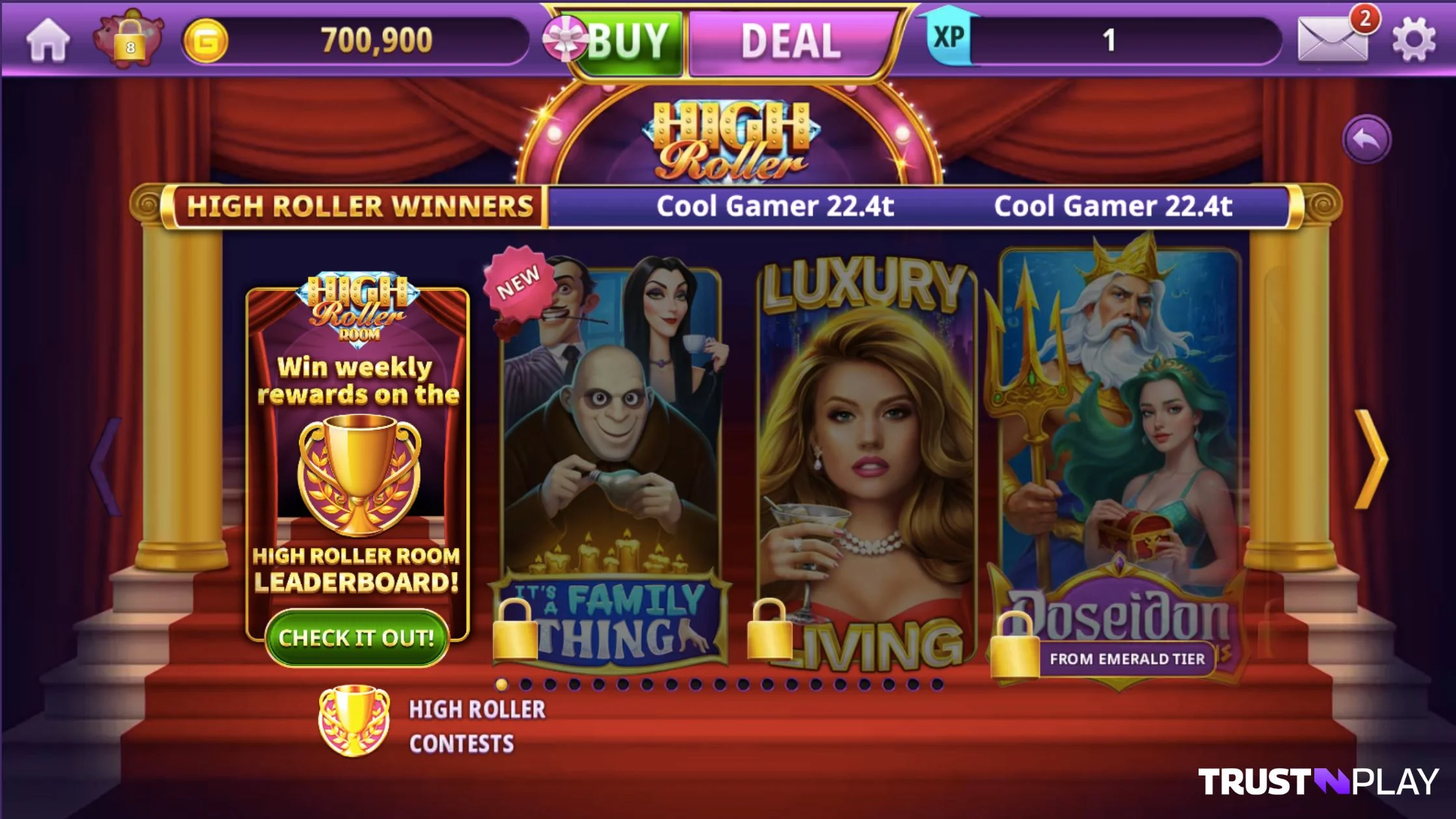 Gambino Slots Casino review High Roller online slots