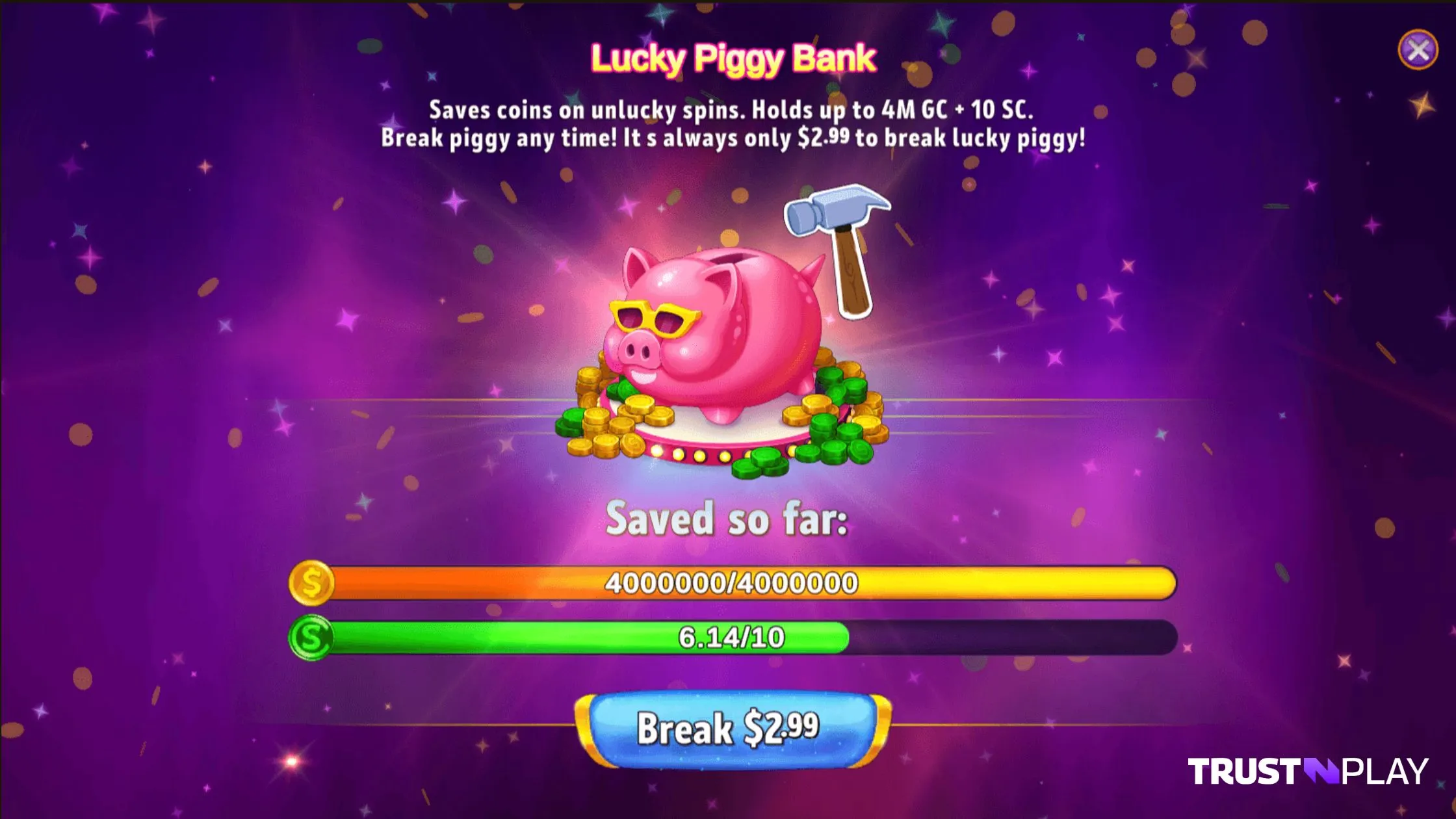 Ding Ding Ding Casino review Lucky Piggy Bank feature