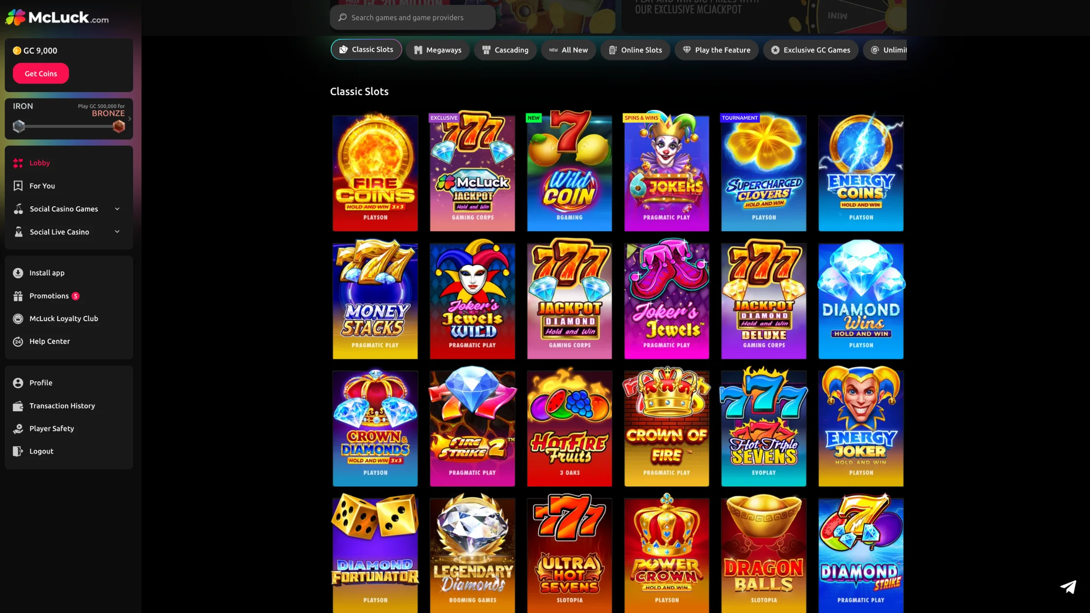 McLuck Casino review online slots library