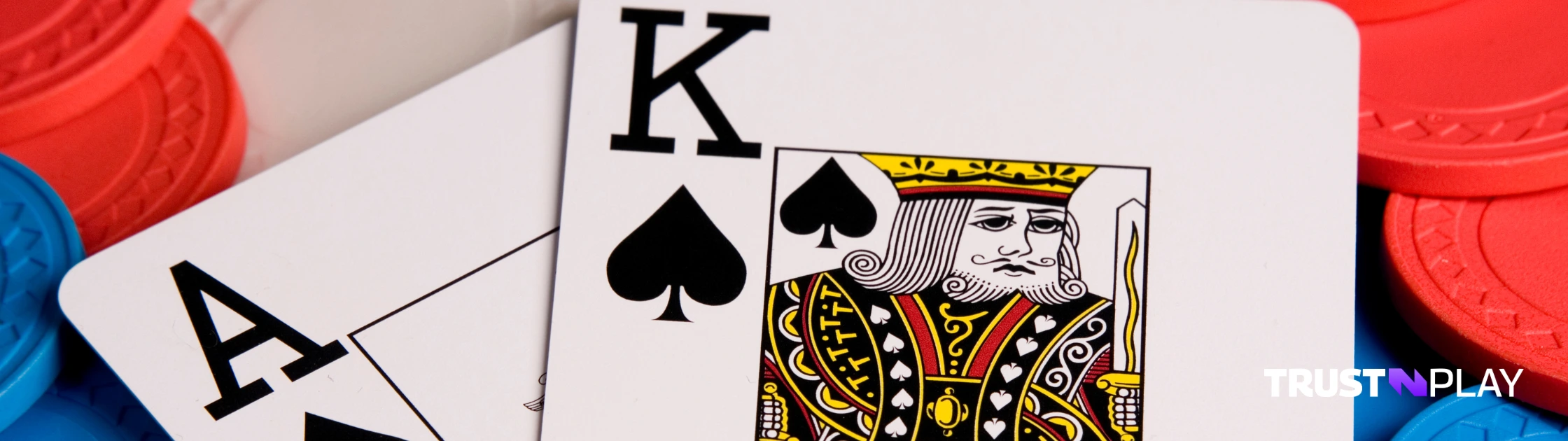 Cards in a casino blackjack game.