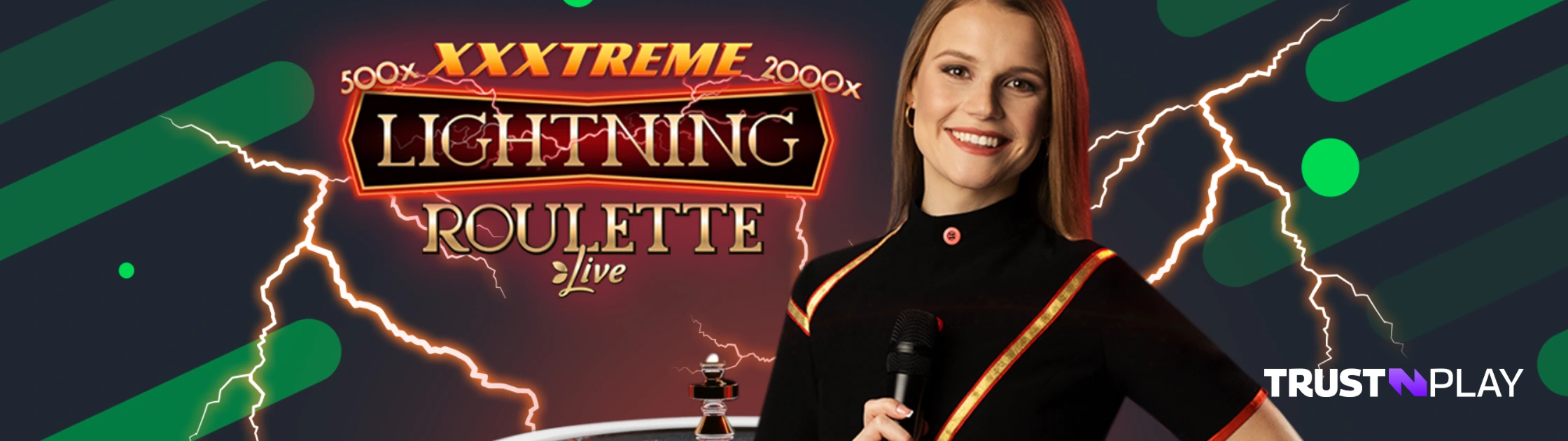 XXXtreme Lightning Roulette live dealer casino game.