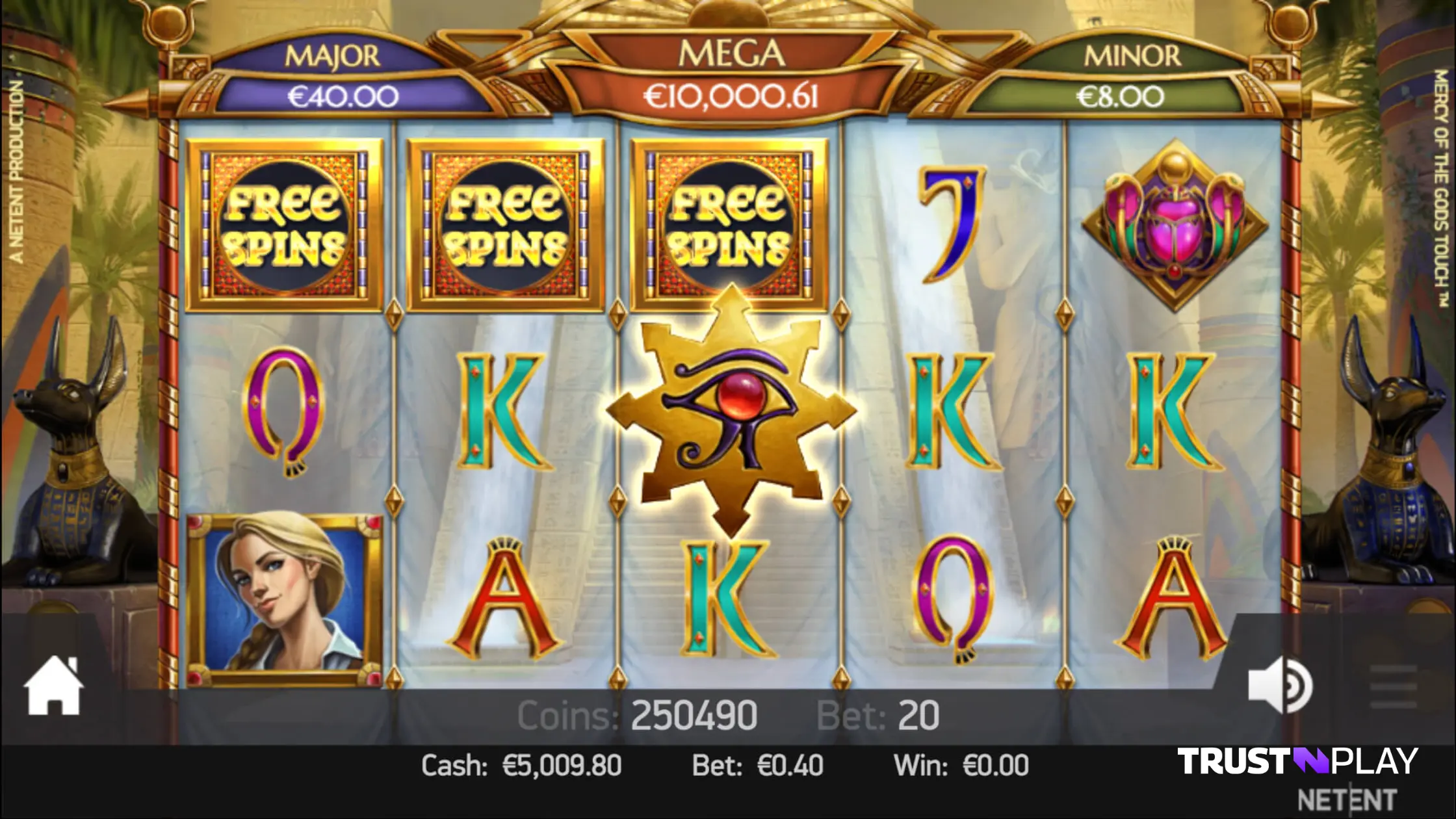 Mercy of the Gods NetEnt Online Slot Review Free Spins