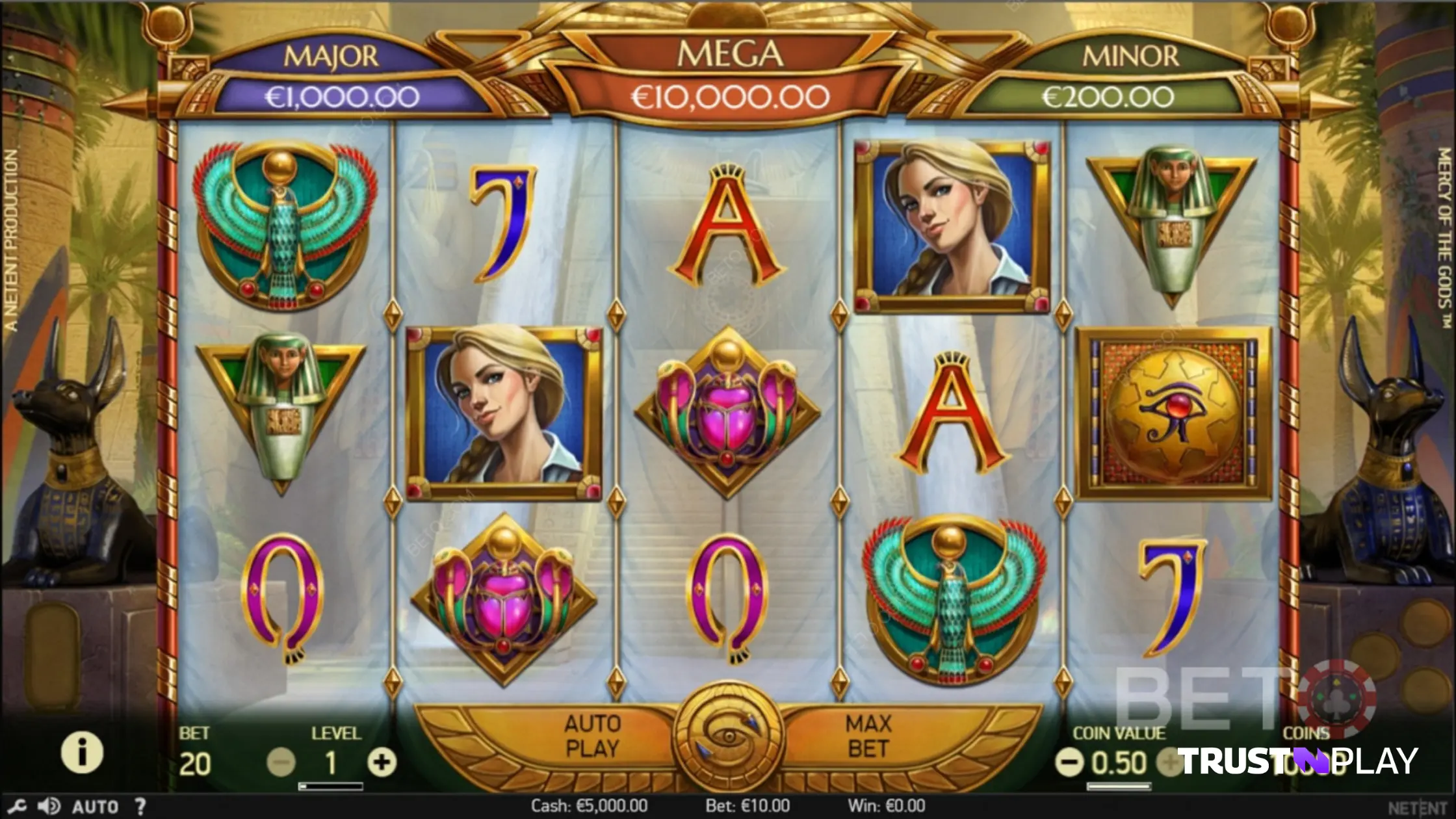 Mercy of the Gods NetEnt Online Slot Review Major Mega Minor Jackpots