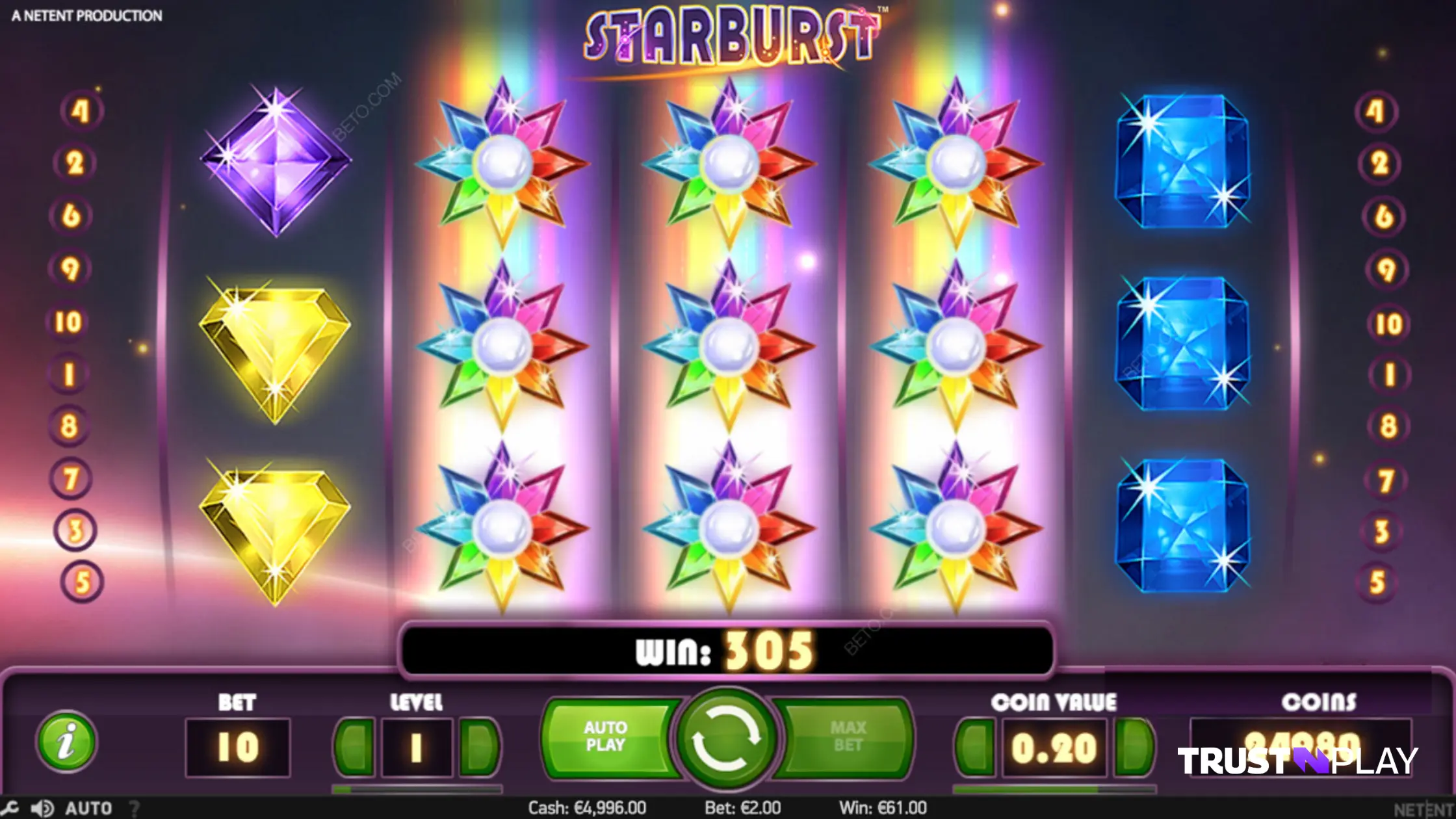 Starburst NetEnt Online Slot Review Free Spins