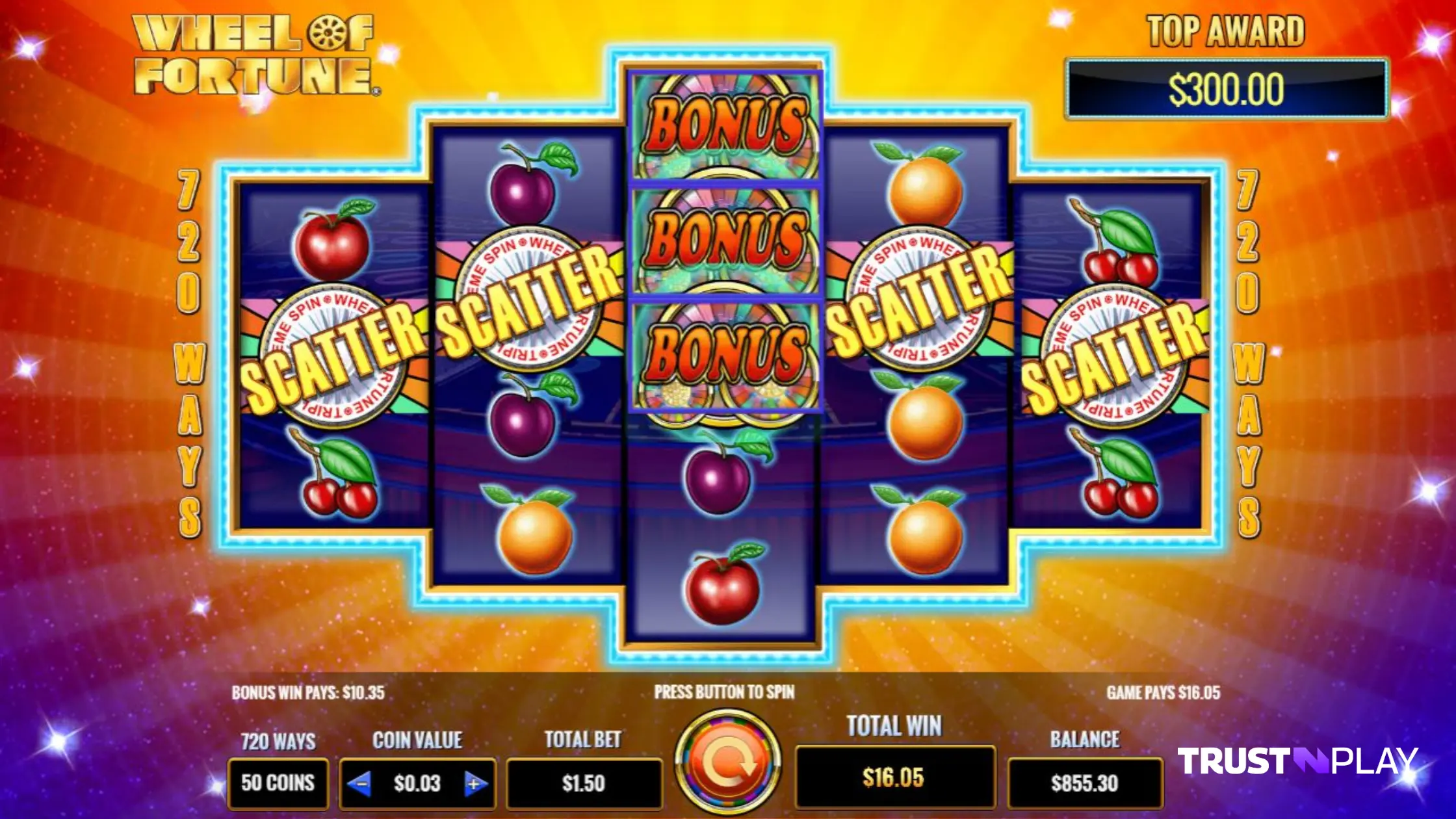 Wheel of Fortune IGT Online Slot Review Bonus