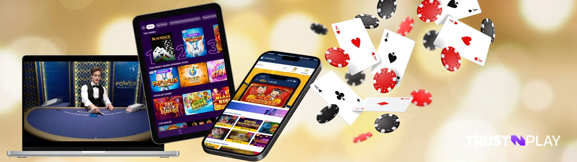 Mobile online casino apps.