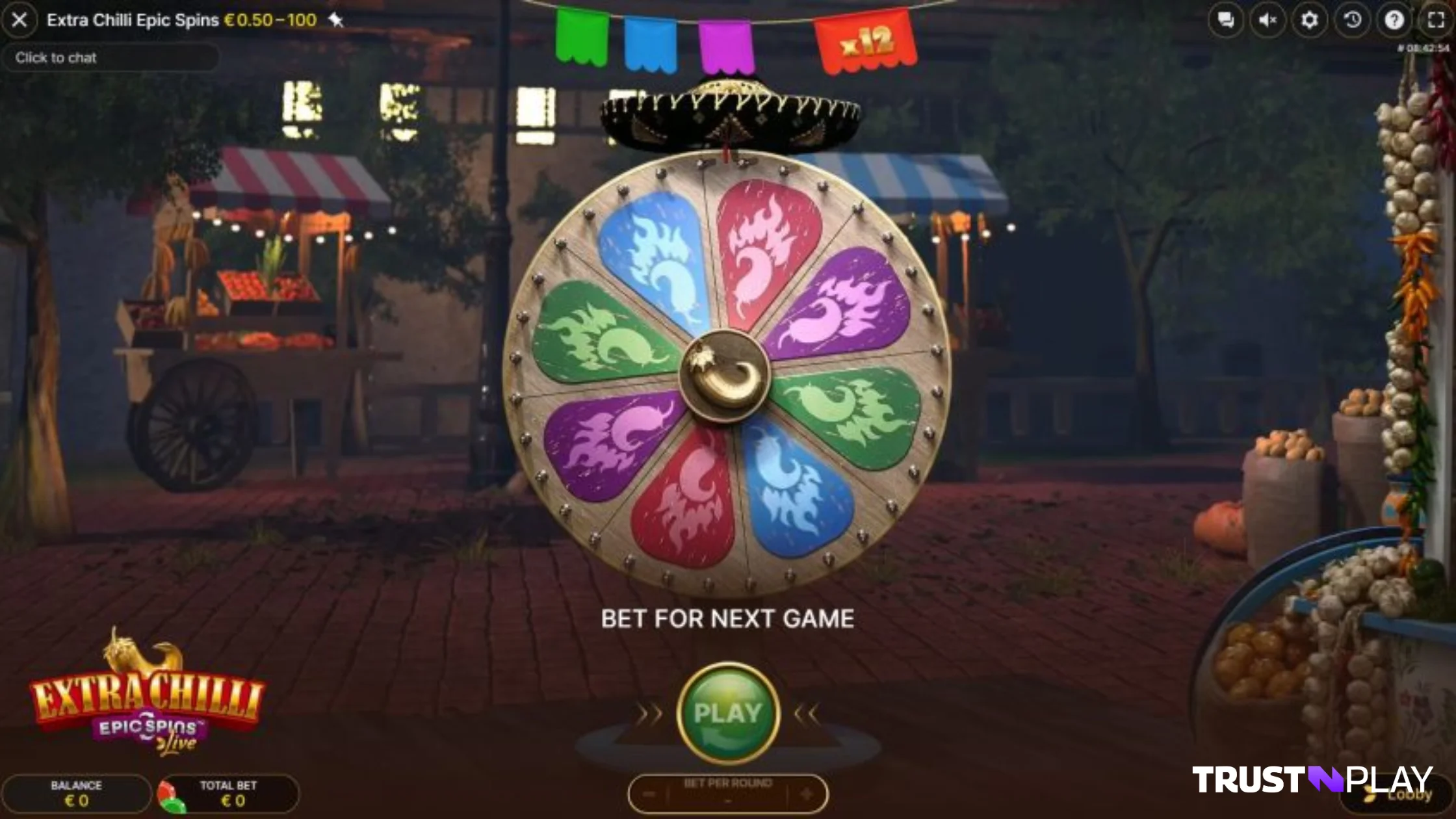 Extra Chilli Epic Spins™ Evolution Review Gamble Wheel