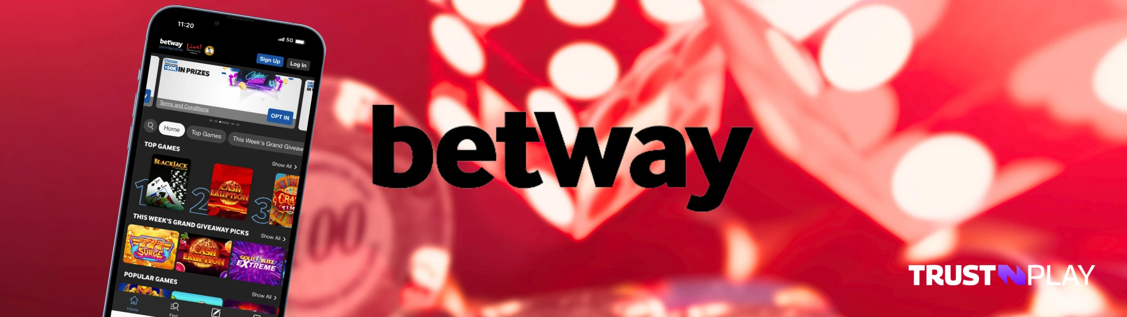 Betway online casino review.